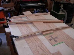 Clamping down the center strip