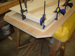 Laid out and trimmed