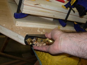 Planing the bottom trim flush