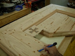 Backfilling the nail holes