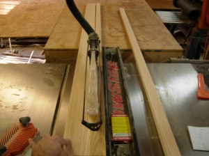 Cutting the edge banding