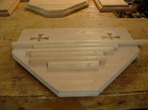Edge banding cut for the tabernacle stand