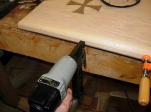 Nailing it in place