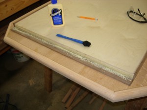 Glueing up the first piece