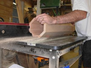 Cutting a dado in the correct location...