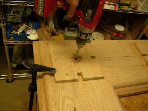 Match drilling the base