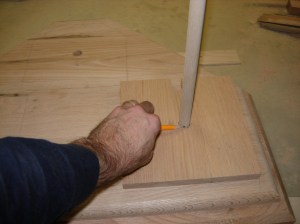 Marking the dowel