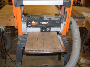 Planing down the front panels