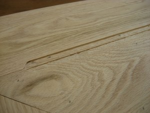 Bottom of the groove is slightly uneven