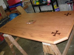 Top fully stained