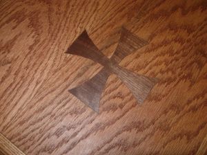 Wood filler doesn't look too bad