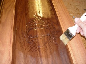 Brushing on the final coat