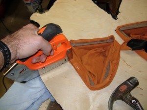 Attaching the pockets