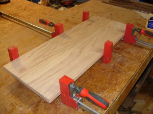 Shelf board glued up