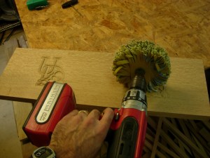 Sanding the UDEL logos