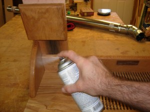 Spray poly applied to the back