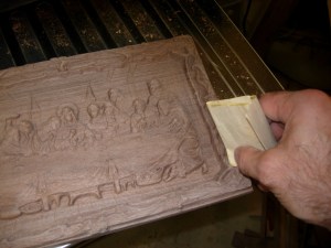 A final hand sanding