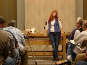 Megan Fitzpatrick teaching dove tails