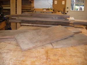 A small pile of walnut