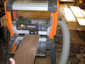 Planing down some boards