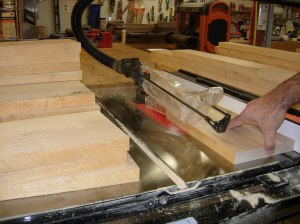 Ripping down the maple