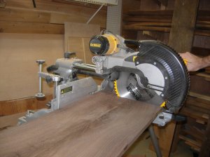 Cutting down the panels to size