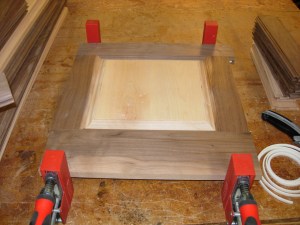 Side panels glued up 