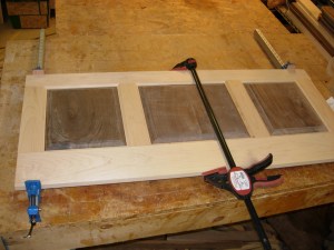 Maple with walnut panels