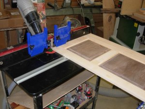 Routing a lock miter