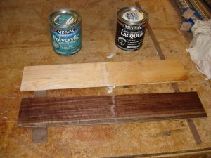 Testing new finishes