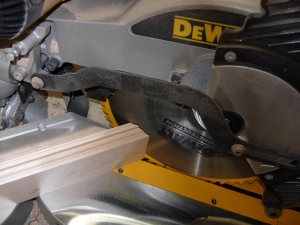 Cutting the miter (slightly long)