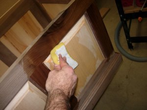 Raising the grain with water