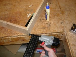Nailing the base frame