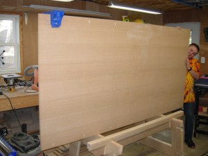 Drilling pocket holes upside down...