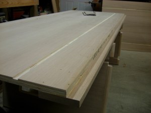 Rear trim piece attached