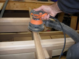 Sanding them down before installation