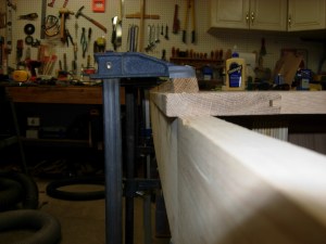 Clamping to a straight board