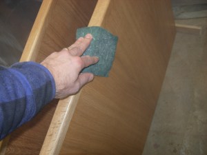 Prepping for the last coat