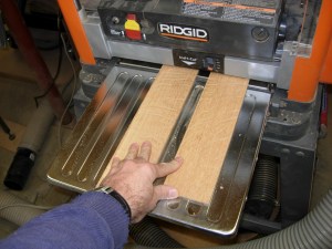 Planing down the coin holders