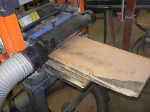 Planing the base smooth