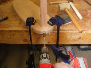 Drilling another 3/4" hole