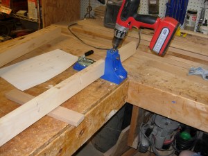 Drilling pocket holes