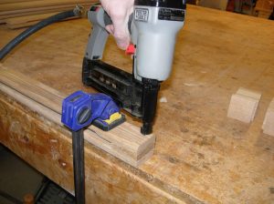 Nailing spindles together