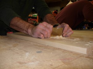 Scraping the joints down