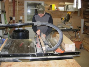 Cleaning off the glue joint