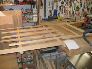 Cutting and laying out the face frames