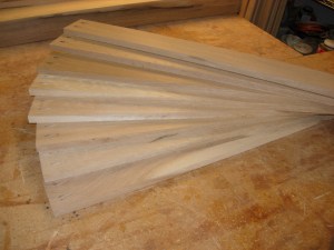 Pocket holes in the long boards