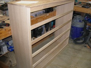 Face frame and top dry-fit