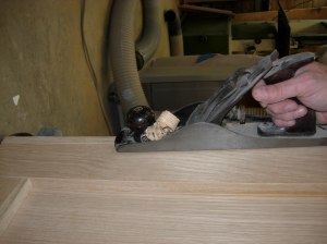 Planing the front edge flush