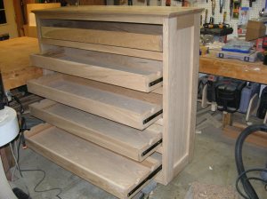 Everything assembled but the drawer faces